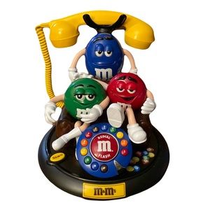 Vintage 1980s M&M's Animated Talking Telephone  - Working Motion and Sound!